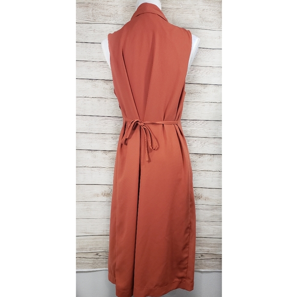 H&M Burnt Orange Duster Vest - Picture 2 of 6